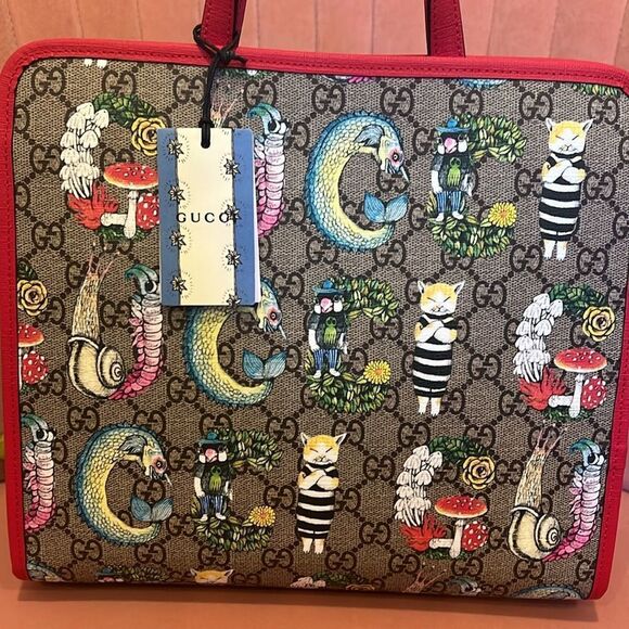 Rare Yuko Higuchi x Gucci GG Supreme Tote Bag - Picture 2 of 11